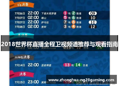 2018世界杯直播全程卫视频道推荐与观看指南 2018世界杯直播全程卫视频道推荐与观看指南