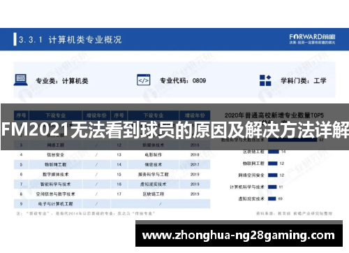 FM2021无法看到球员的原因及解决方法详解 FM2021无法看到球员的原因及解决方法详解
